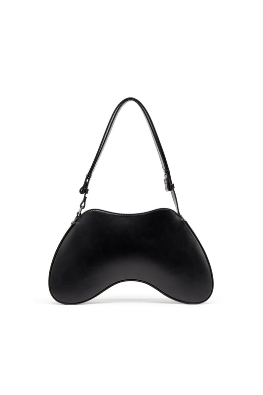 Play-Semi gloss leather shoulder bag (1)