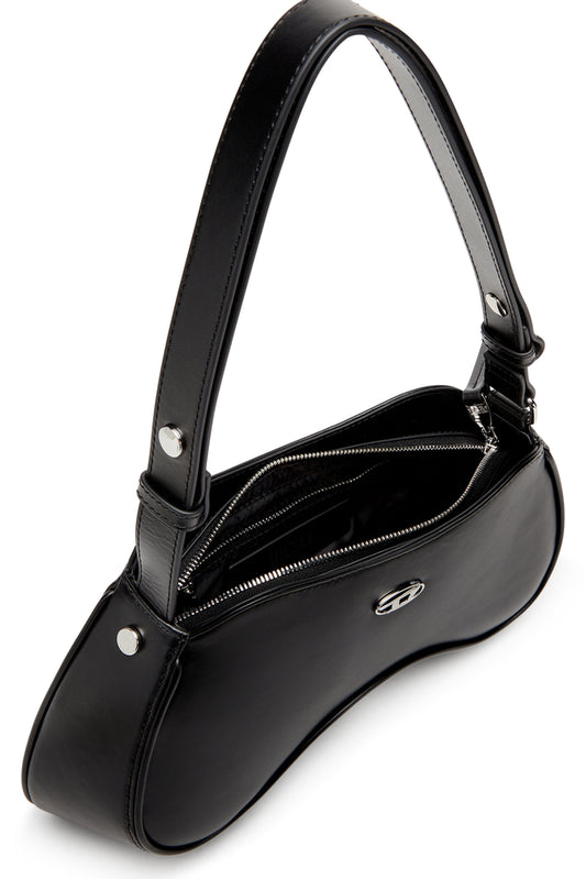 Play-Semi gloss leather shoulder bag (3)