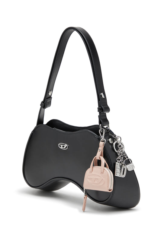 Play-Semi gloss leather shoulder bag (6)