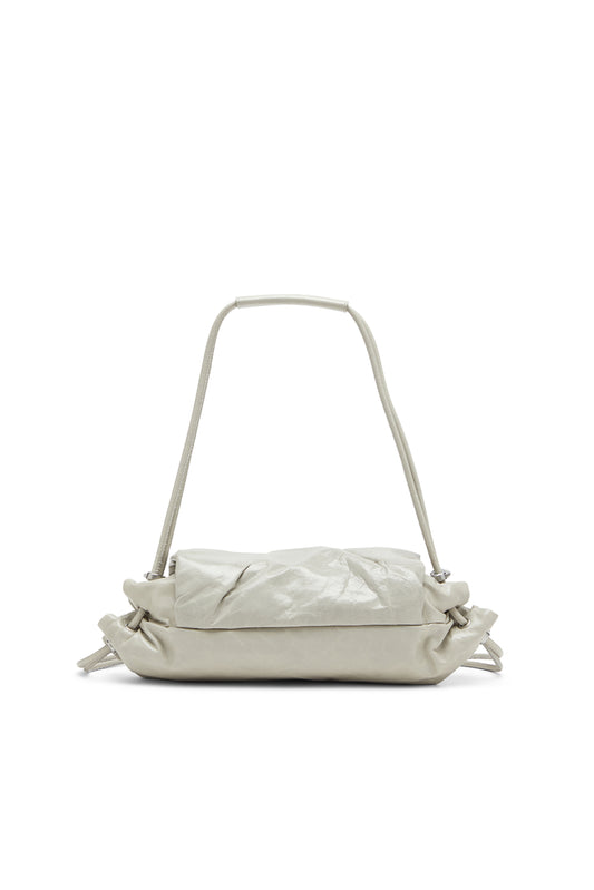 Scrunch-D-Small shoulder bag in shiny scrunched leather (1)