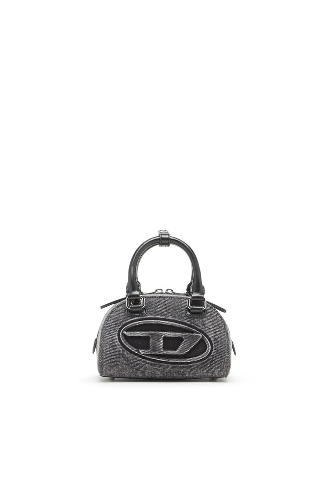 1DR Dome-Mini bowling bag in washed denim