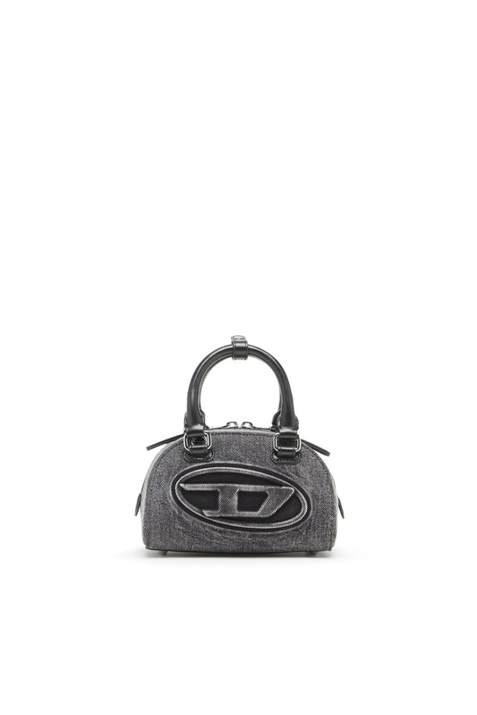 1DR Dome-Mini bowling bag in washed denim