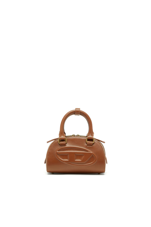 1DR Dome-Mini bowling bag in pull-up leather