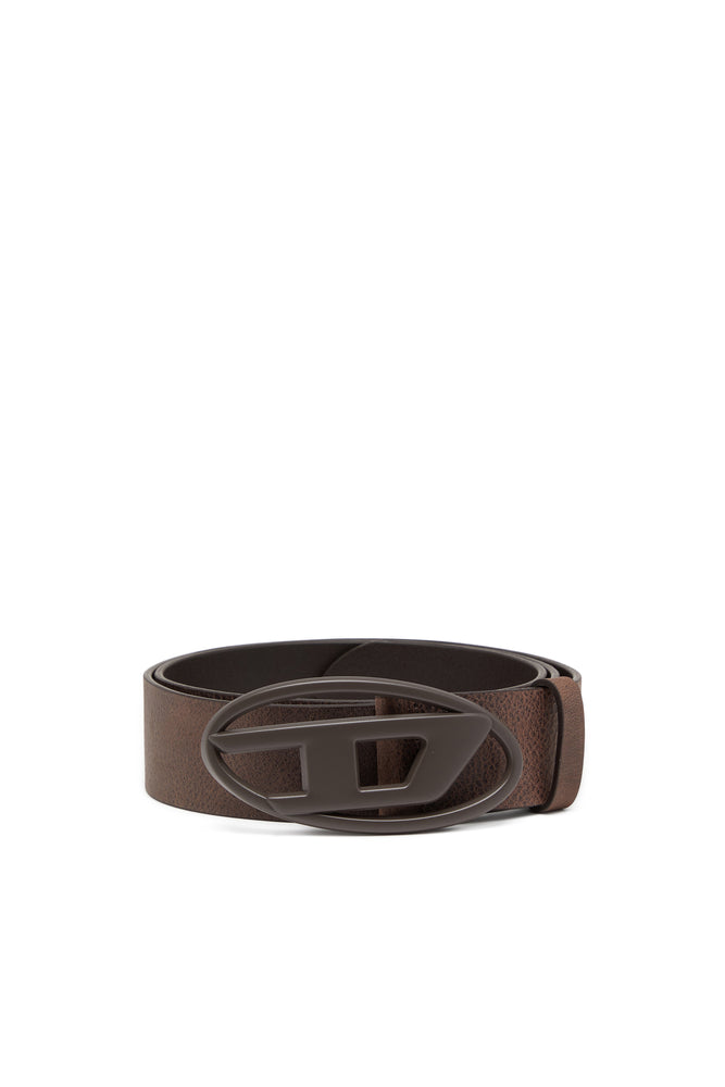 4 cm leather belt with Oval D buckle