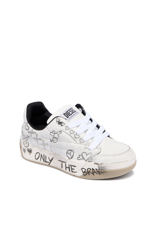 D-Ollie-Leather sneakers with graffiti print (4)