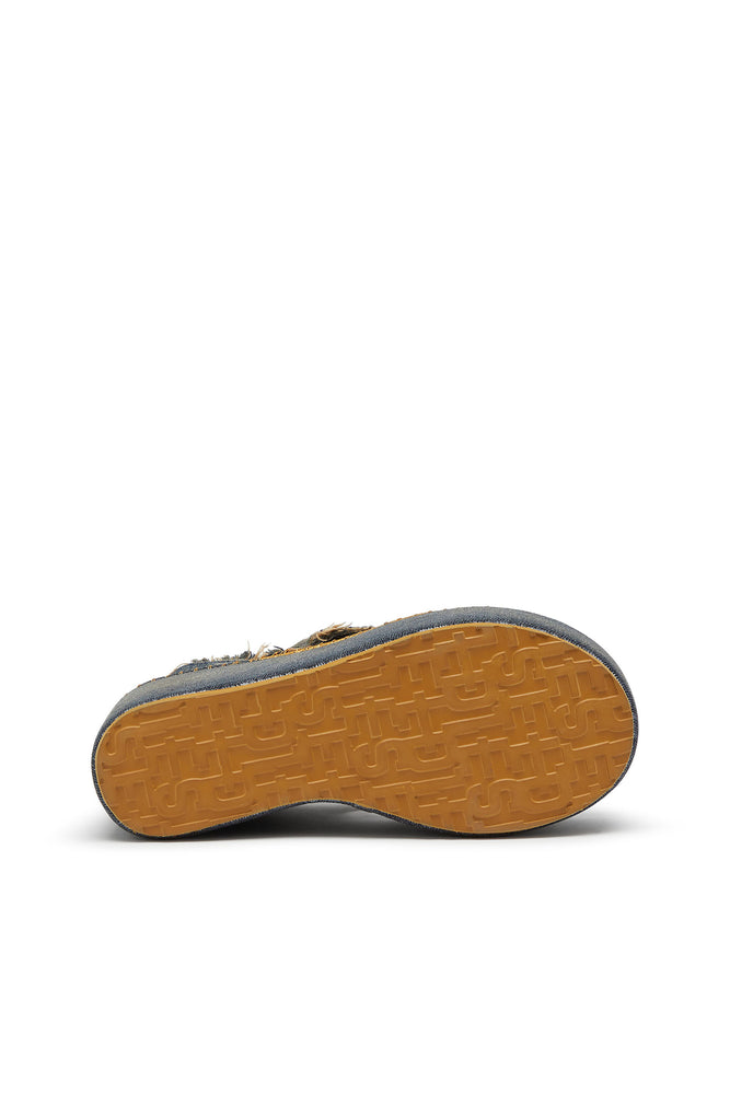 Sa-Nikola - Sandals in denim with frayed details (3)