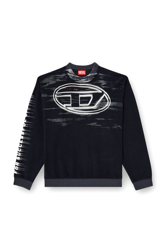Cotton Sweatshirt With Oval D Print (3)