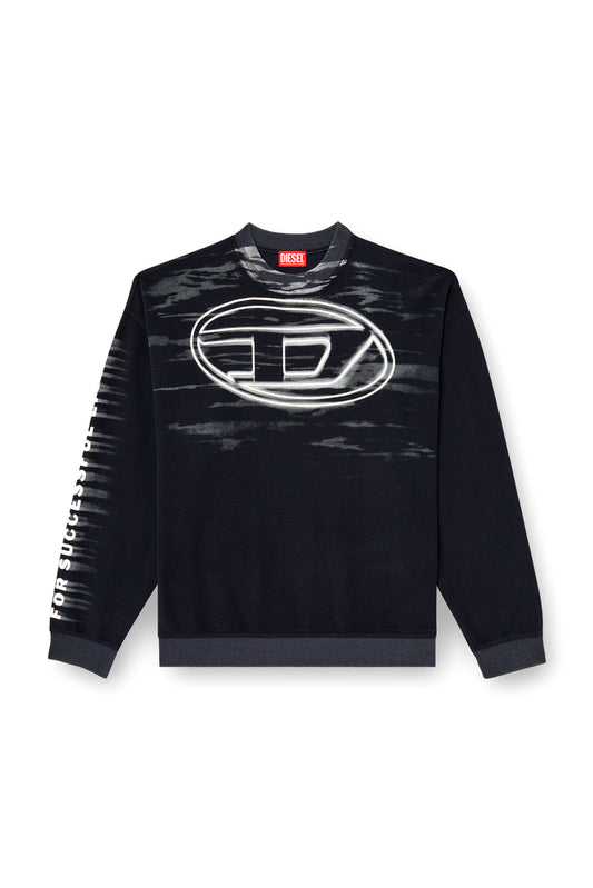 Cotton Sweatshirt With Oval D Print (3)