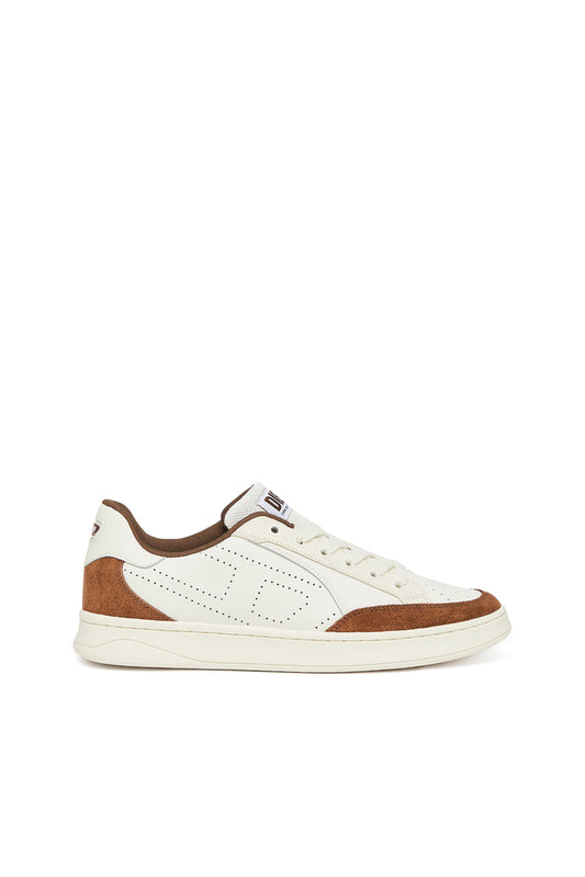 S-Dakota-Leather Sneakers With Perforated Logo