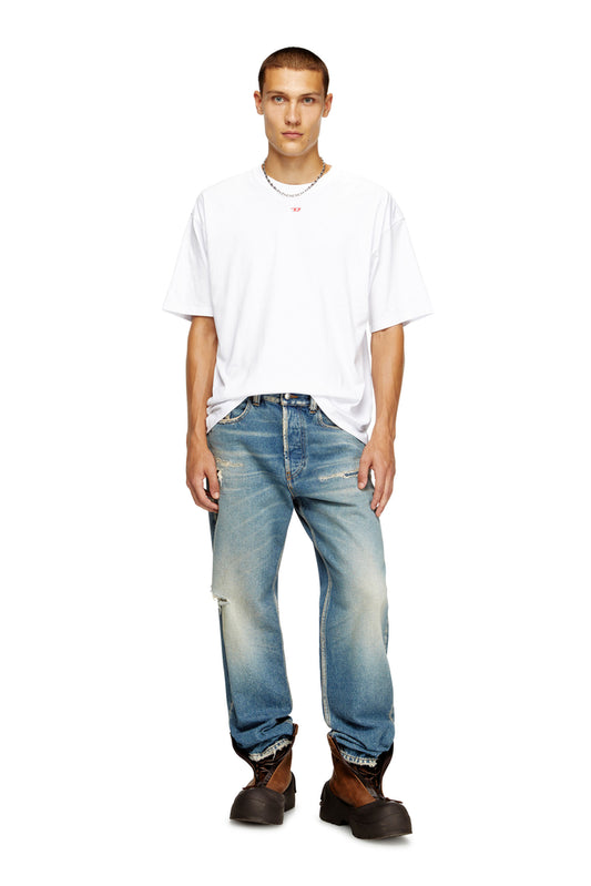 T-Shirt With Embroidered D Patch (2)