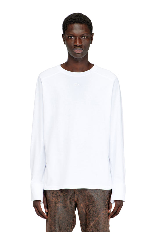 T-shirt with biker detail cuff
