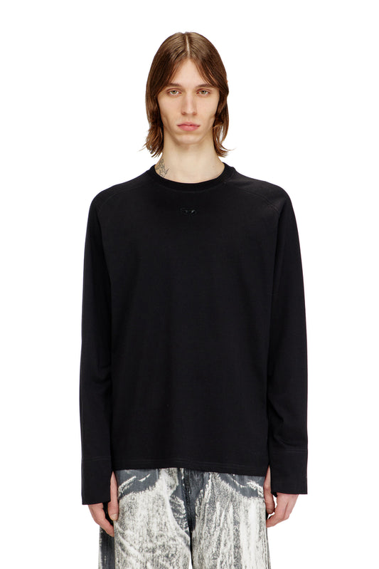 T-shirt with biker detail cuff