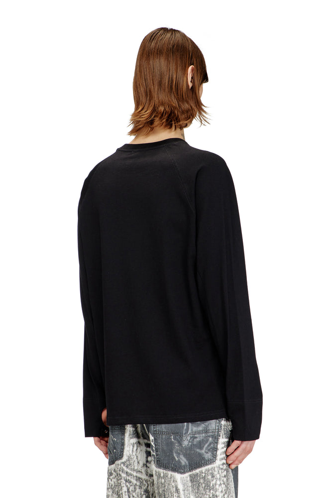 T-shirt with biker detail cuff (1)