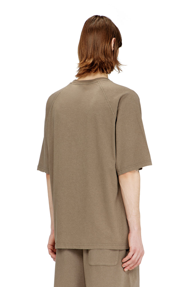 Printed T-shirt in cotton and hemp (1)