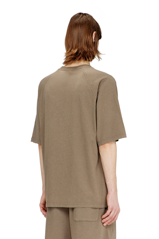 Printed T-shirt in cotton and hemp (1)