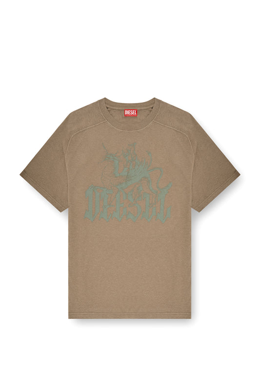 Printed T-shirt in cotton and hemp (4)