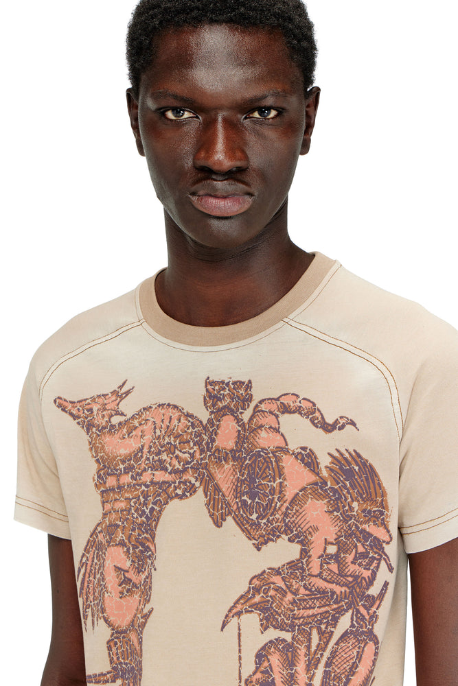 Faded T-shirt with graphic motif (2)