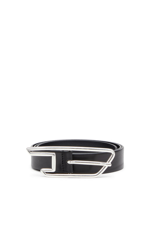 3cm leather belt with D-logo buckle