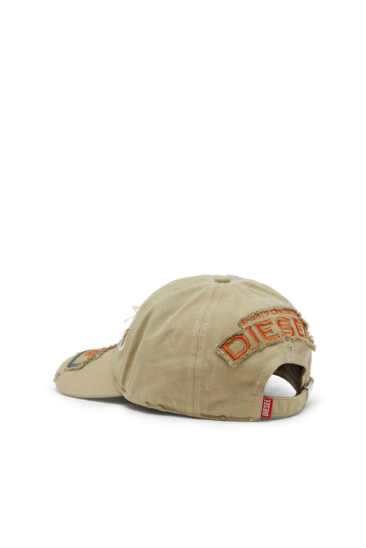 Baseball cap with embroidered patches (1)