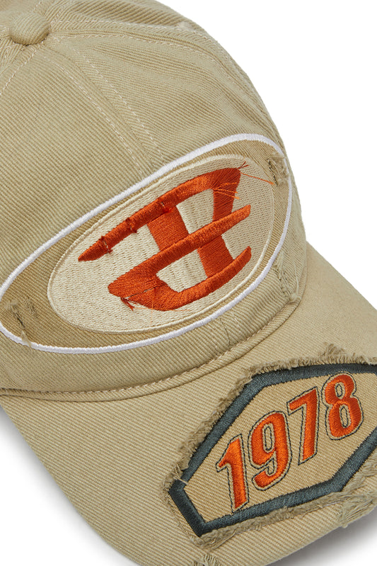 Baseball cap with embroidered patches (2)