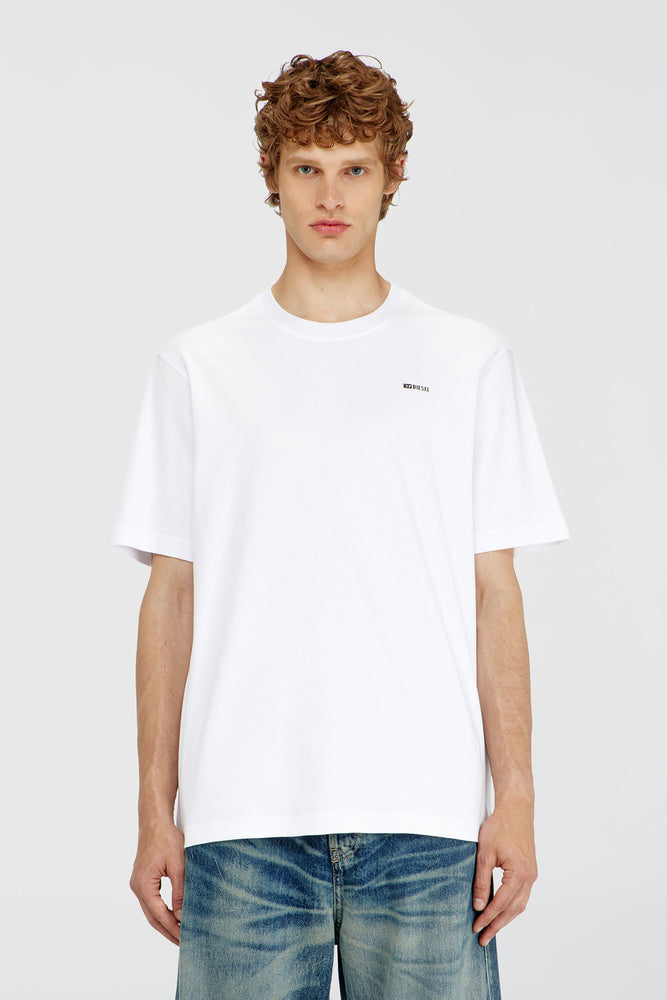 Cotton T-shirt with small logo on chest