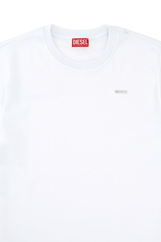 Cotton T-shirt with small logo on chest (2)