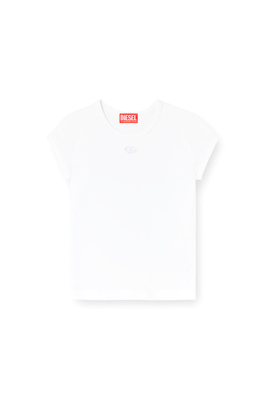 T-shirt with cut-out embroidered logo (3)