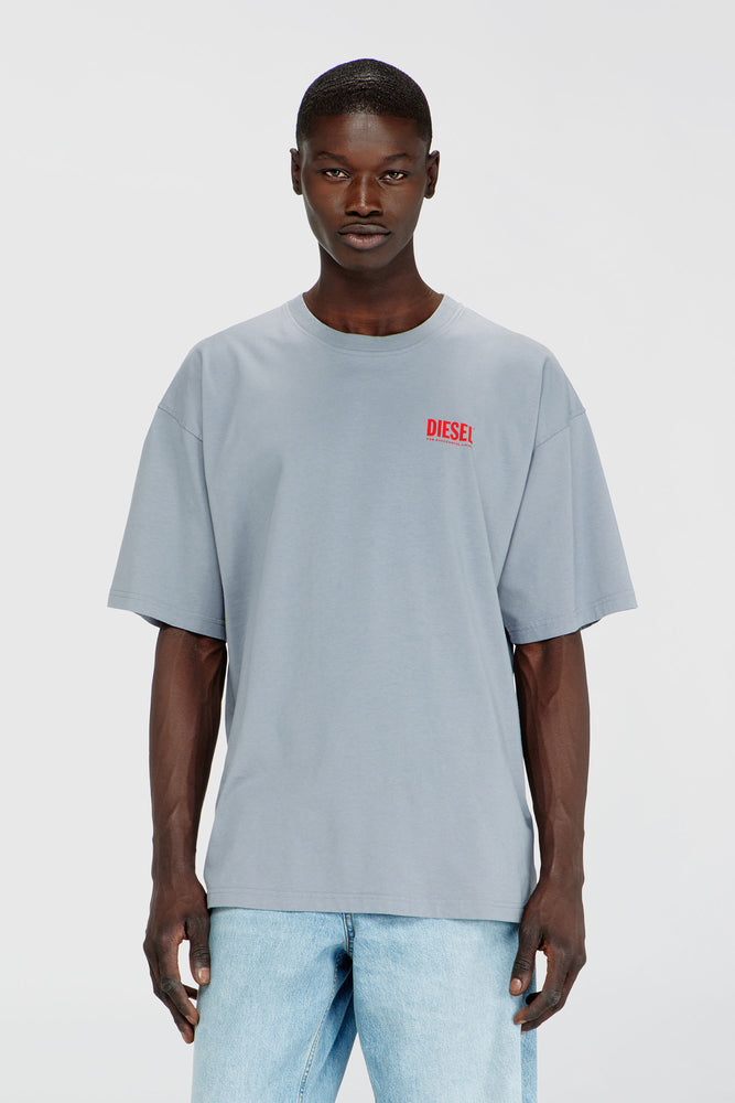 Cotton T-shirt with Diesel Biscotto print