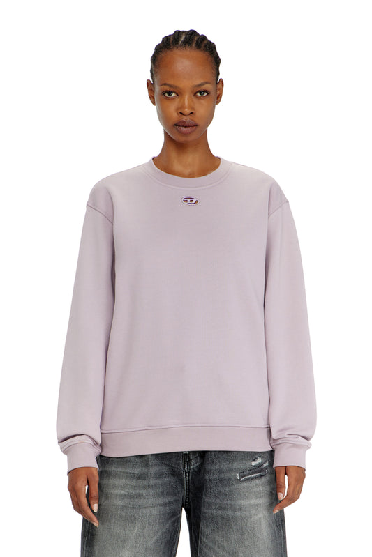 Cotton sweatshirt with Oval D embroidery