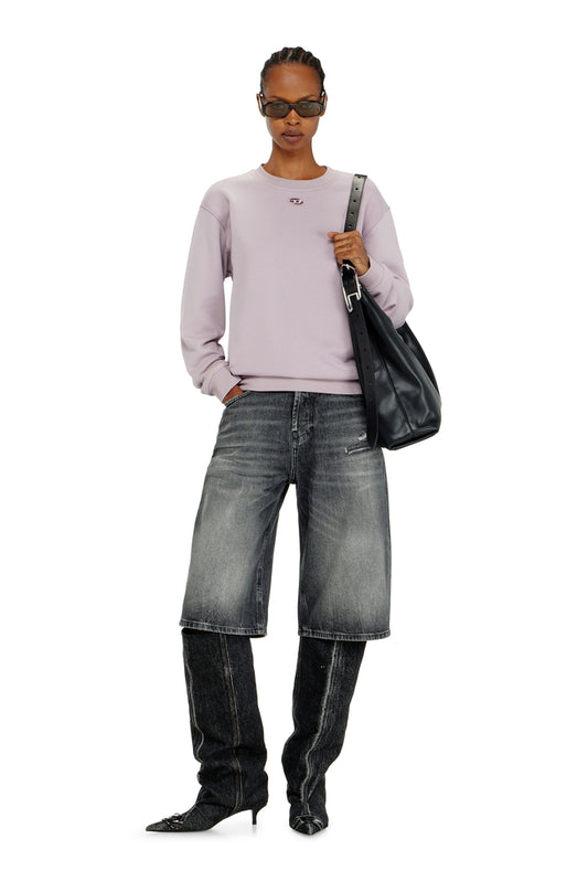 Cotton sweatshirt with Oval D embroidery (2)