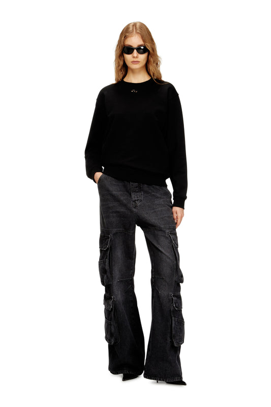 Cotton sweatshirt with Oval D embroidery (2)