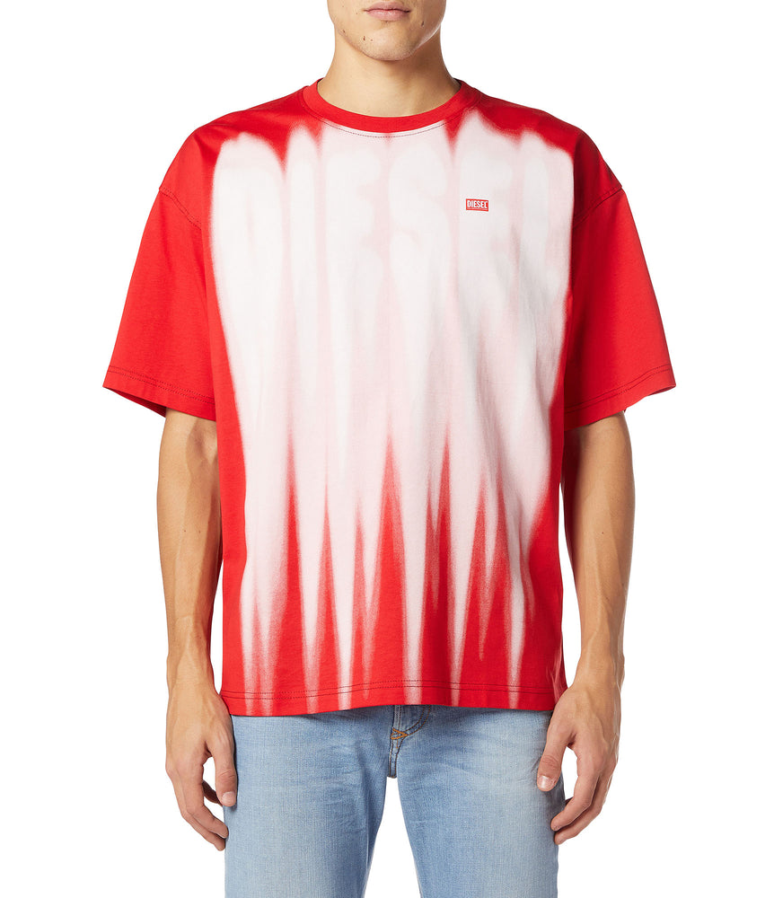 Cotton T-shirt with bold logo print