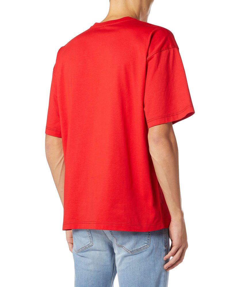 Cotton T-shirt with bold logo print (1)