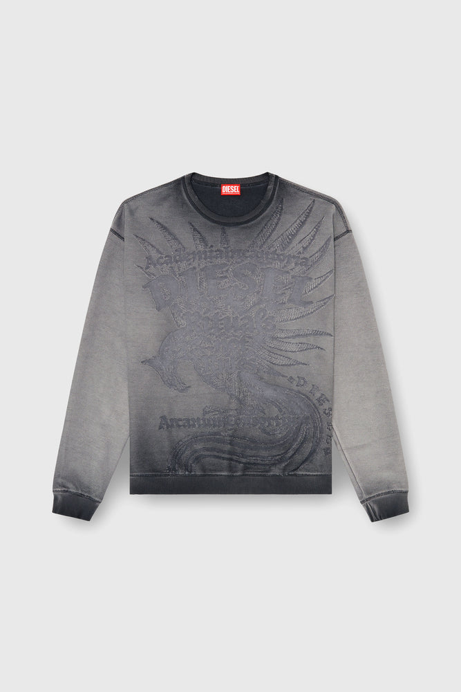 Sweatshirt with dévoré print (4)