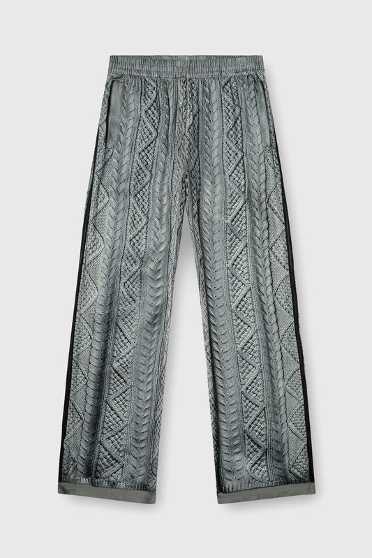 Fluid pants with all-over knit print (3)