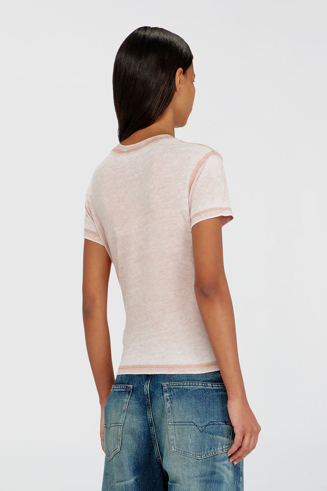 Jersey t-shirt with rhinestones and burnout effect (1)