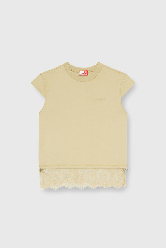 Jersey t-shirt with lace hem (3)