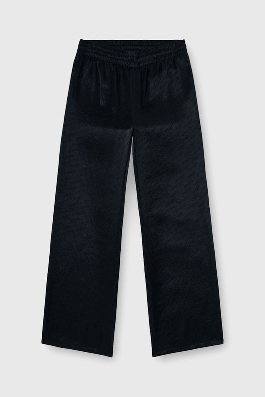 Pants in logo-jacquard satin (3)