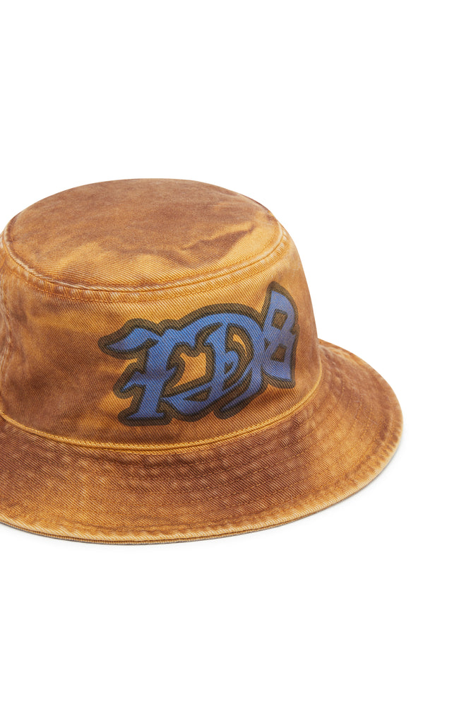 Bucket hat with tie-dye effect and D78 logo (2)