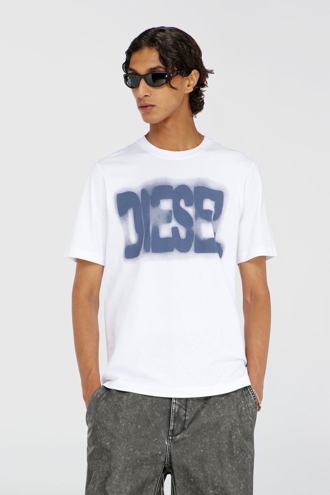 Cotton T-shirt with logo print