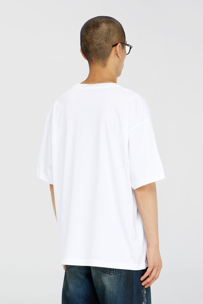 Cotton T-shirt with Diesel logo print (1)