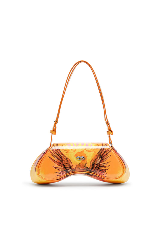 Play-Glossy printed crossbody bag