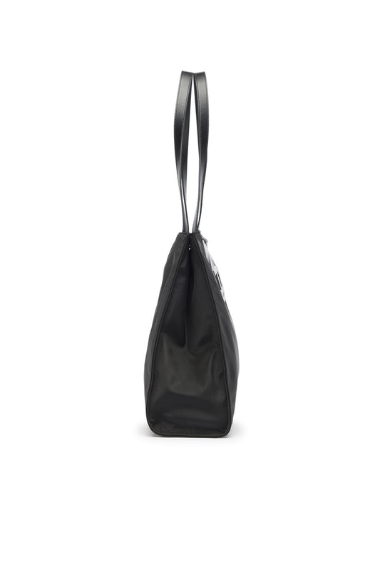 1DR - Shopping bag in nylon with leather flap (2)