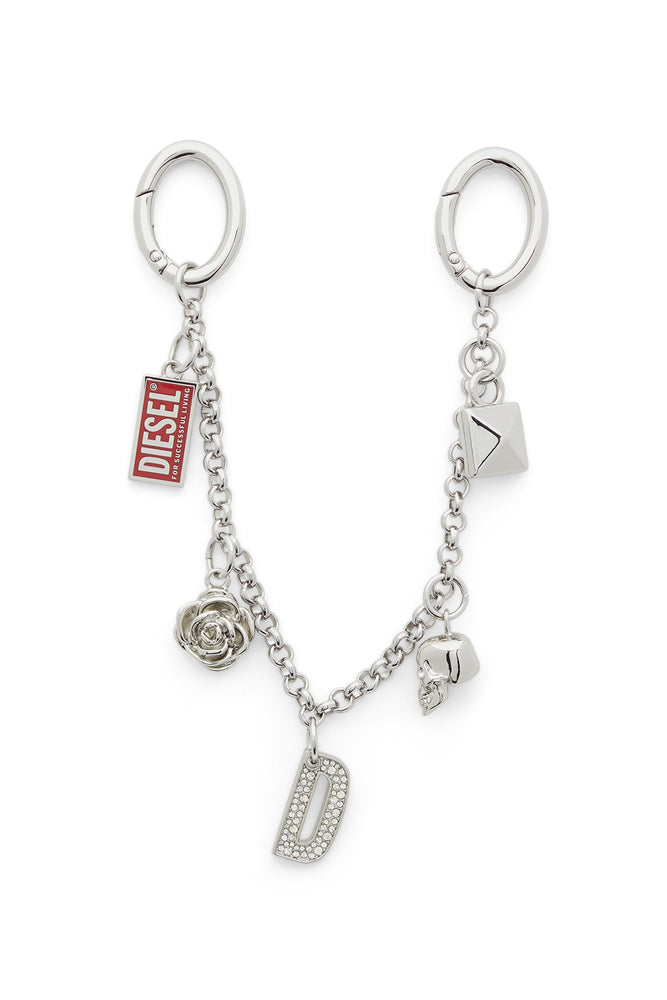 Metal chain charm with iconic pendants