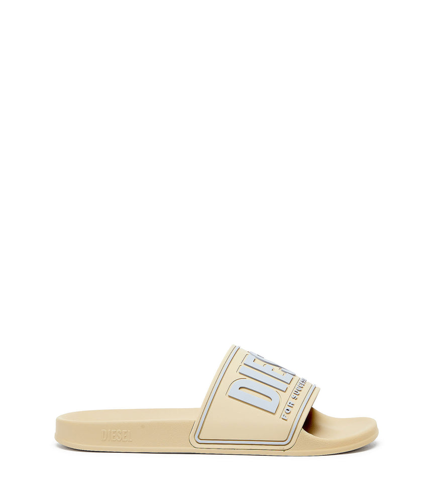 Sa-Mayemi-Rubber slides with embossed logo