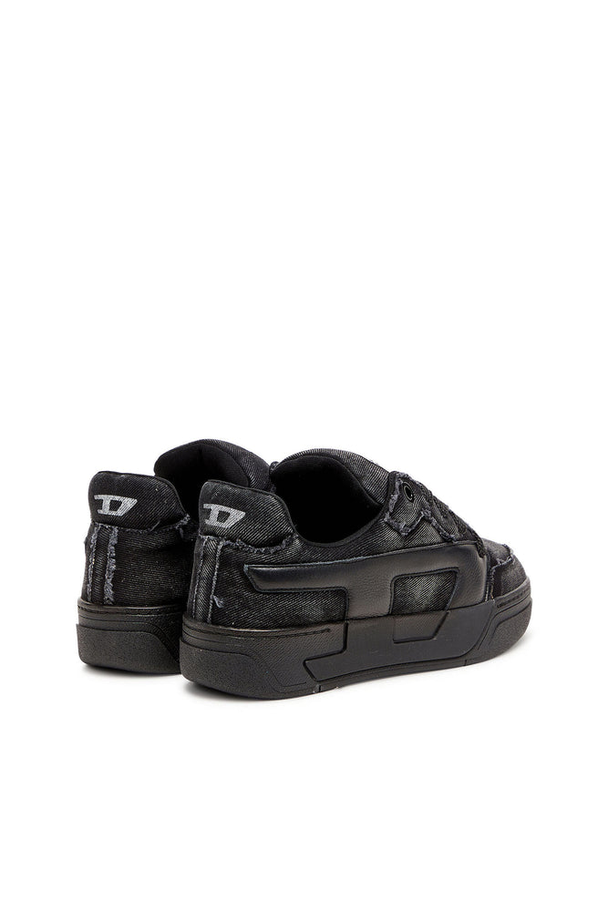 S-D-Ollie - Sneakers in frayed denim e leather (2)