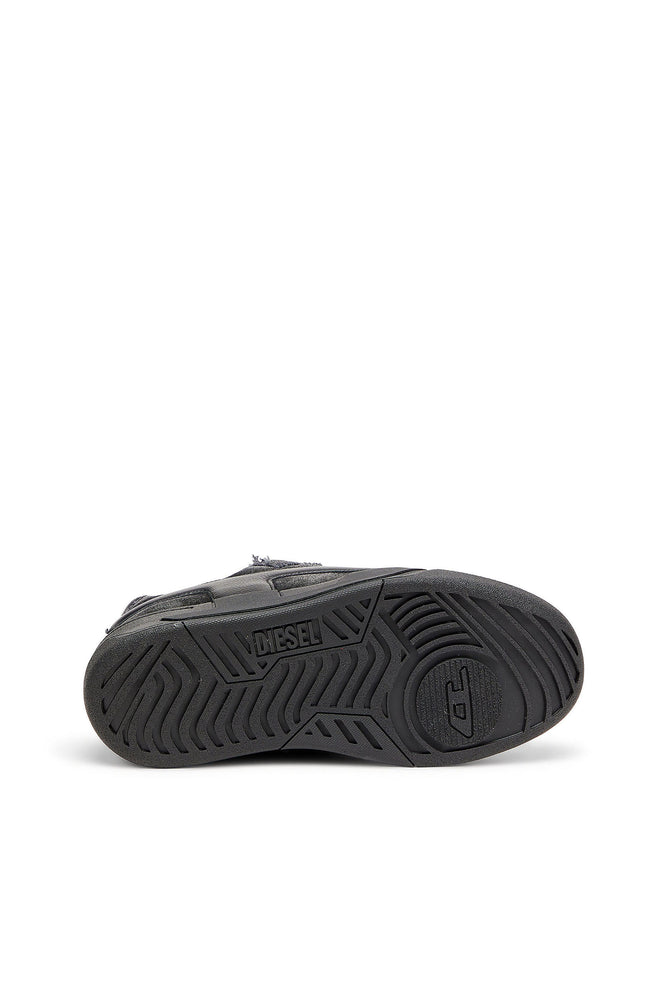 S-D-Ollie - Sneakers in frayed denim e leather (3)