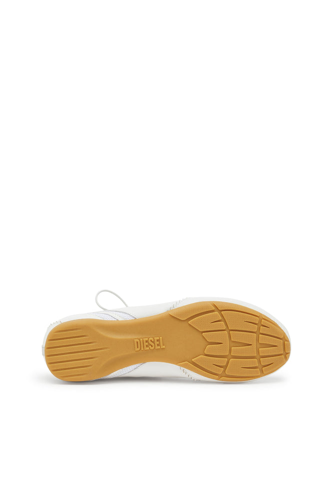 D-Mile - Lace-up ballerina flats in leather and mesh (3)