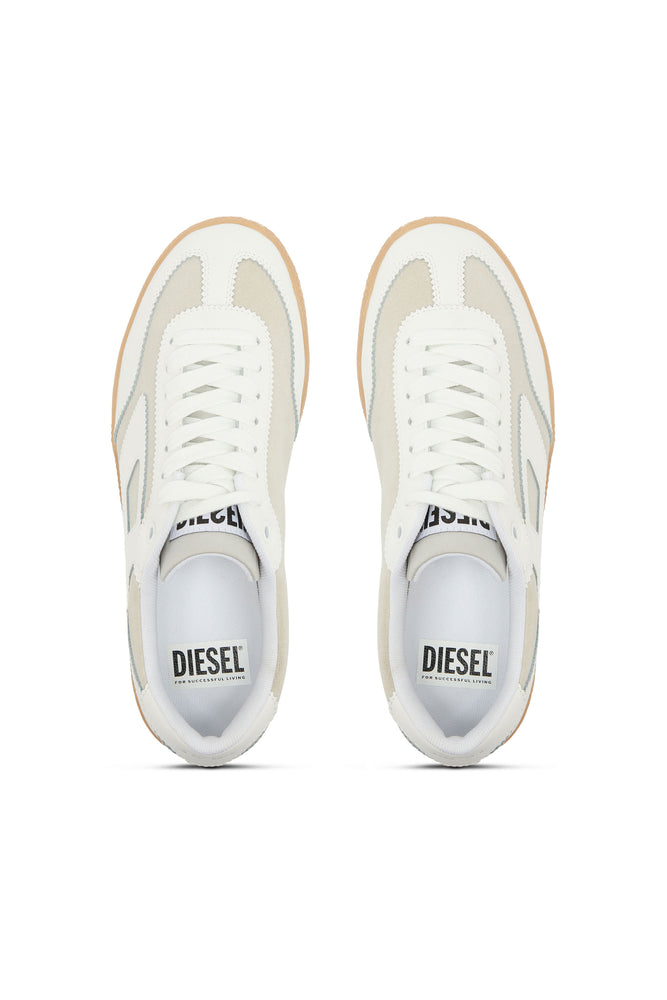 S-Matcha - Sneakers in leather and suede iconic d logo (4)