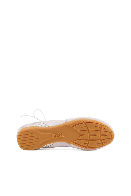D-Mile - Lace-up ballerina flats in leather and mesh (3)